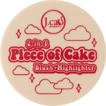 Tvářenka J.Cat Beauty 2 In 1 Piece Of Cake tvářenka s rozjasňovačem odstín 103 McFlirty 12.1 g