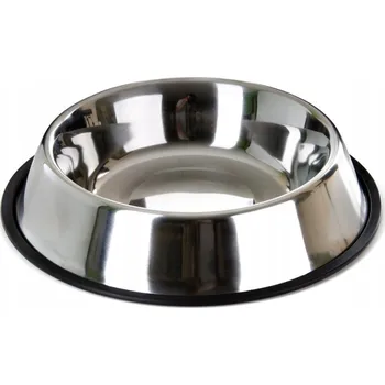 Miska pro psa Jedna kovová miska stříbrná 1,5 l