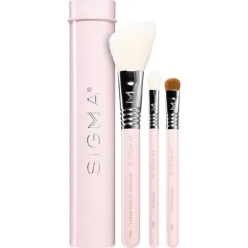 Sigma Beauty Essential E55 štětec na stínování a přechody 1 ks + E25 štětec na rozmazávání očních stínů 1 ks + F40 konturovací štětec 1 ks
