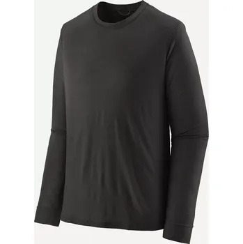 Rybářské oblečení Patagonia Pánské tričko Long-Sleeved Capilene® Cool Merino Blend Shirt, Black- vel. S