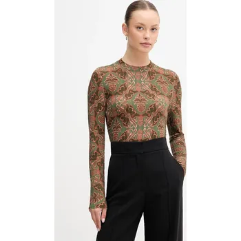 Dámský svetr Vlněný svetr Barbour x Farm Rio LKN1718 hnědá 82A, vel. XS