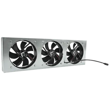 Krbová kamna Trojitá přípojka k mřížce s třemi ventilátory P49/W3