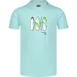 Pánské triko NORDBLANC ALOHA NBSMT8156 SVĚTLE MODRÁ S