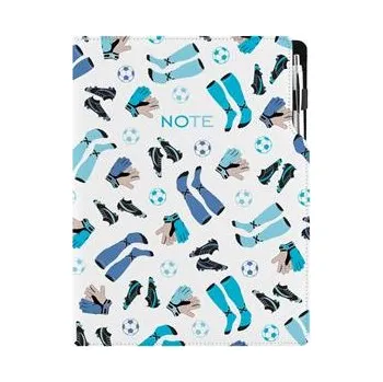 Notes DESIGN A4 tečkovaný - Fotbal