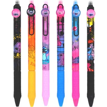 COLORINO gelové gumovací pero, 6ks Stitch Black