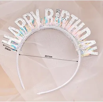 Čelenka Happy birthday - čelenka duhová