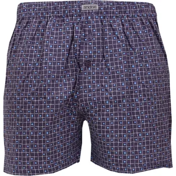 Boxerky Pánské trenýrky Andrie s mřížkovaným vzorem PS5895 šedá velikost XXL-58/60