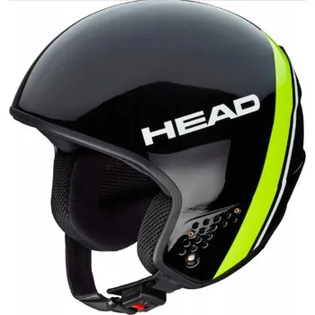 Lyžařská helma Head STIVOT RACE Carbon black/lime - M 57-58cm