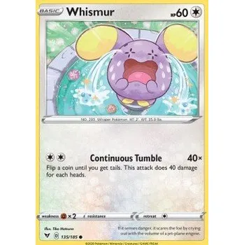 Volný čas Pokémon VIV 135/185 Whismur - Vivid Voltage Stav: Near Mint, Verze: REVERSE HOLO