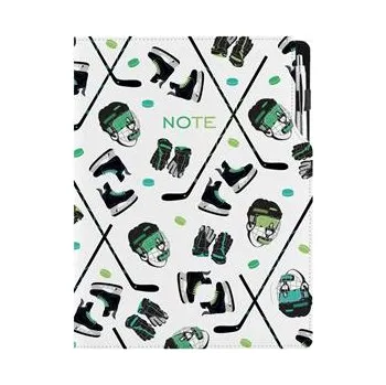 Notes DESIGN A4 tečkovaný - Hokej