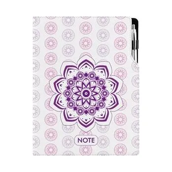 Notes DESIGN A4 tečkovaný - Mandala fialový