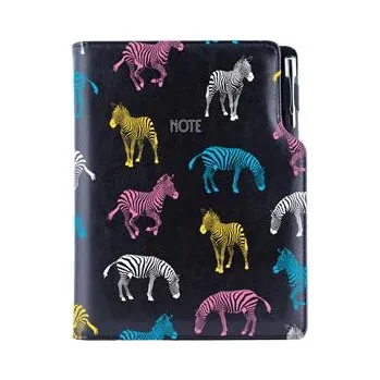 Zápisník Notes - zápisník DESIGN A5 čtverečkovaný - černá - Zebra