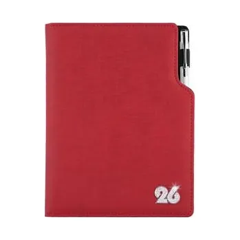 Diář Diář GEP CRYSTAL týdenní speciál A5 2026 - červená pastelová