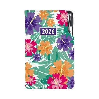 Diář Diář DESIGN týdenní kapesní 2026 český - Tropic