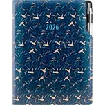 Diář DESIGN denní A4 2026 - modrá - Kadeřník