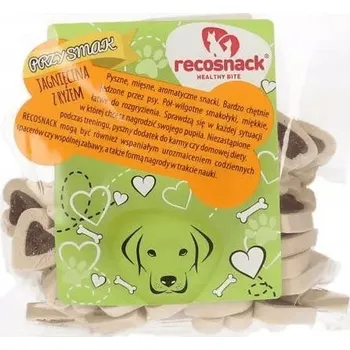 Pamlsek pro psa Pamlsky pro psy JEHNĚČÍ S RÝŽÍ 100g Recosnack tréninkové pamlsky