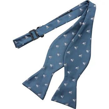 Motýlek Bubibubi Modrošedý vázací motýlek lyžař