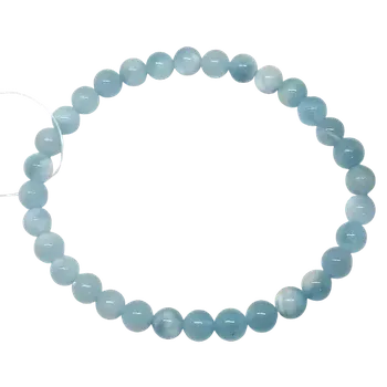 Šperk Avamarín, náramek 6 mm vysoké kvality