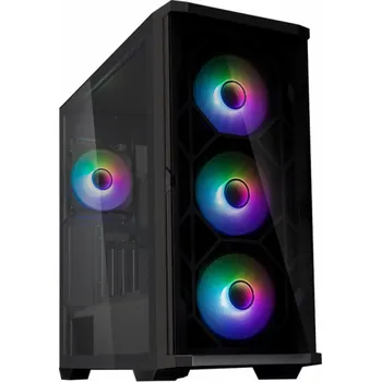 PC skříň Zalman skříň Z10 Duo / ATX / 4x120 mm ARGB fan / 2xUSB 3.0 / USB-C / tvrzené sklo