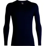 Pánské tričko Icebreaker 200 Oasis LS Crewe Midnight Navy XL