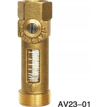 Ventil Přímý ventil Proeco s regulací průtoku 0-8 l/h, závit 1/2"