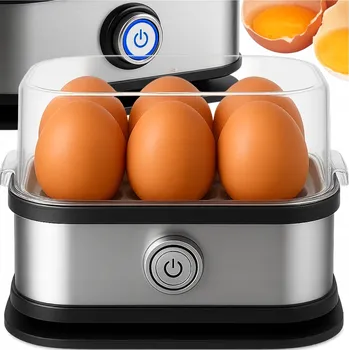 Vařič vajec Vařič Vajec MEMFLOW stříbrné/šedé 200 W 6 vajec