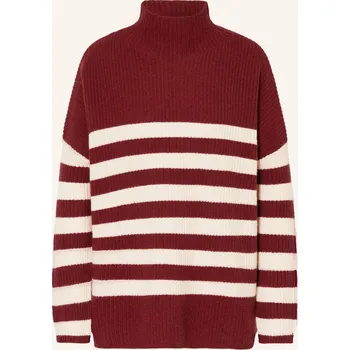 Dámský svetr Mrs & Hugs Dámský Svetr S Kašmírem, tmavě červená / bílá, 38