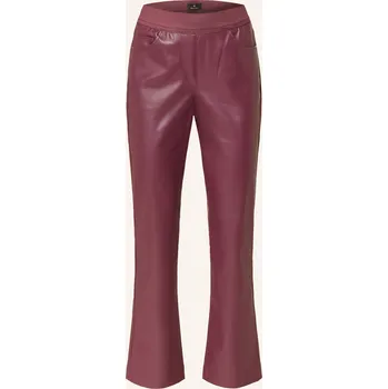 Dámské kalhoty Monari Dámské Kalhoty V Koženém Vzhledu, tmavě červená, 44