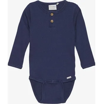 Kojenecký body Dětské body s dlouhým rukávem z bavlny a modalu Dark Navy Minymo Velikost: 80