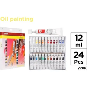 Olejová barva Sada olejových barev Artix, Main Paper 24x12ml