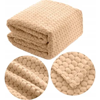 Přehoz na lůžko HRUBÁ, ÚTULNÁ DEKA ZOE PŘEHOZ NA POHOVKU 160X200 KRÉMOVÁ, VÍCE BAREV