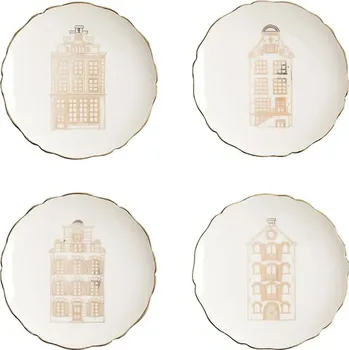 Talíř Sada dezertních talířů &k amsterdam Canal House 4-pack 2180.02 vícebarevná MLC