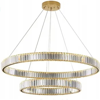 Bohemia 100 Double - křišťálový lustr dvouradový LED prstenec ring 10