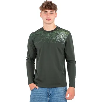 Pánské tričko Pánské tričko s dlouhým rukávem HARUM Zelená XXXL