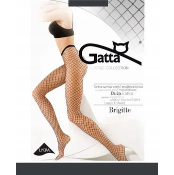 Dámské punčochy Punčocháče kabaretky Gatta Brigitte 20den šedo- Grafit velikost 3/4