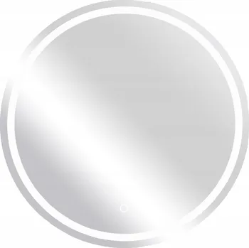 Zrcadlo Kulaté koupelnové Zrcadlo 70, dotykové, s úpravou proti zamlžování, pískování, teplá barva