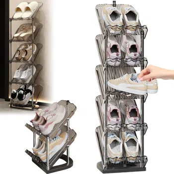 Botník BOTNÍK POLICE REGÁL STOJAN NA OBUV 5 VRSTEV NA KNIHY, SVAČINY