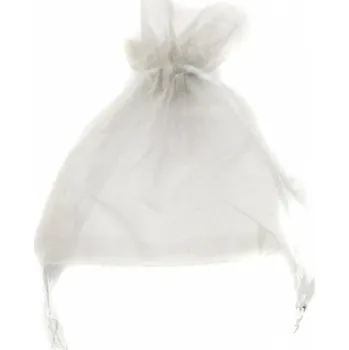 Dárková taška Dárkový sáček - organza 7,5x10cm stříbrný
