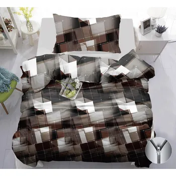 Povlečení Bavlněné povlečení VAREON hnědošedé Rozměr povlečení: 70 x 90 cm | 140 x 200 cm