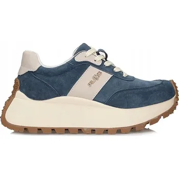 Dámské polobotky Filippo Tenisky dámské kožené polobotky DP6785/25 BL Modré vel.37