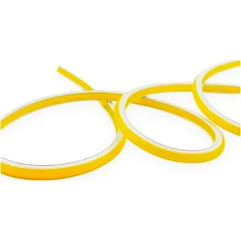 LED osvětlení Neon Frez 8mm ŽLUTÝ Ochrana Krytka pro Neonové Nápisy LED Silikon 10x9mm