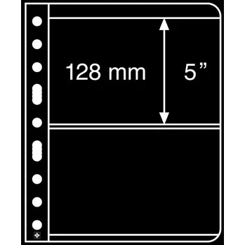 Poštovní známka Leuchttrum VARIO listy 2S - černé (bal. 5 ks)