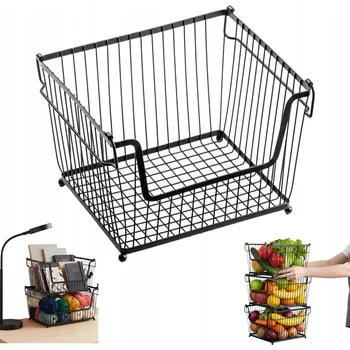 Obraz Kovový koš na ovoce černý