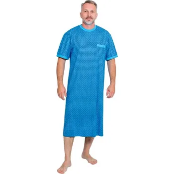 Pánská noční košile Pánská noční košile ZLOV NKKR Modrá XXL