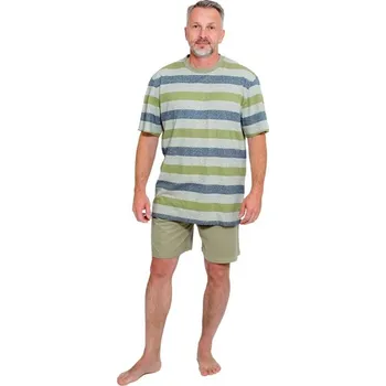 Pánské pyžamo Pánské pyžamo ZEGOR PKR Zelená L