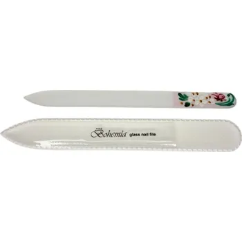 Bohemia skleněný pilník s malovaným motivem 140/2mm