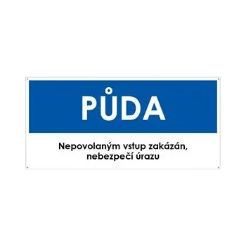 PŮDA, modrá, plast s dírami 2 mm 190x90 mm