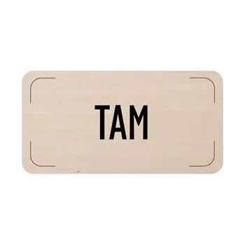 Cedulka na dveře - TAM, dřevěná tabulka, 160 x 80 mm
