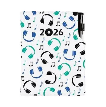 Diář Diář DESIGN týdenní speciál A5 2026 - Music