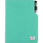 Diář GEP CRYSTAL týdenní B6 2026 - mátová